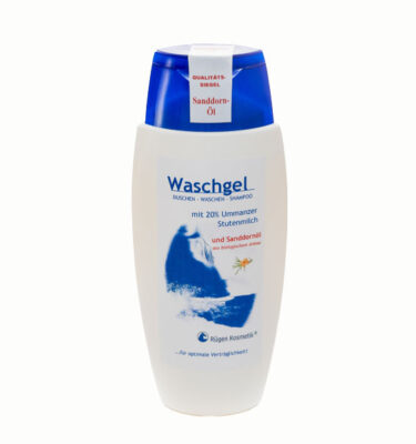 Waschgel mit 20% Stutenmilch und Sanddornöl von Rügen Kosmetik auf Ummanz
